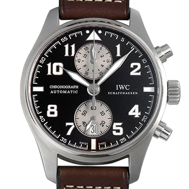 最安値 IWC コピー時計 パイロットウォッチ クロノグラフ アントワーヌ ド サンテグジュペリ IW387806